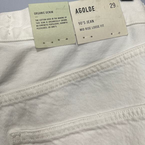 NWT Agolde 90's Mid Rise Loose Fit Jeans in Vanish Size 29 - Picture 9 of 10